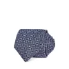 Top 10 😍 HUGO Geometric Dot Silk Skinny Tie Dark Blue 👏