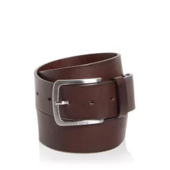 Best Pirce 🤩 BOSS Hugo Boss Men's Leather Belt Dark Brown 🧨