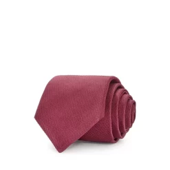 Best reviews of π HUGO Solid Silk Skinny Tie Dark Pink βοΈ