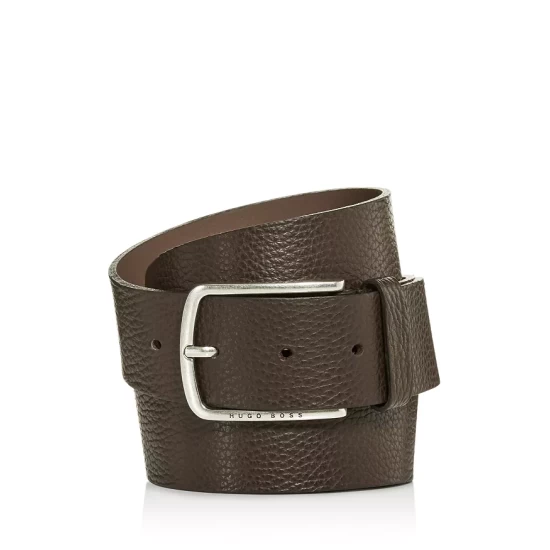 Discount π€© BOSS Hugo Boss Men's Sander Pebbled Leather Belt Dark Brown π₯° 1 Discount π€© BOSS Hugo Boss Men's Sander Pebbled Leather Belt Dark Brown π₯°