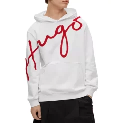 Buy 😍 HUGO Dokapi Logo Hoodie White 🎉