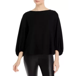 Flash Sale 🔔 BOSS Boatneck Blouson Sleeve Top Black ❤️