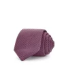 Best Pirce 💯 HUGO Micro Grid Silk Skinny Tie Open Pink 🥰