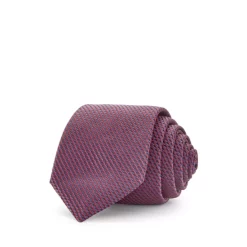 Best Pirce 💯 HUGO Micro Grid Silk Skinny Tie Open Pink 🥰