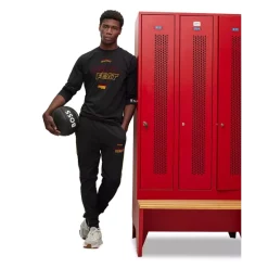 Outlet 🔥 BOSS Miami Heat SlamDunk2_4_NBA 1023 Cotton Blend Logo Print Regular Fit Joggers Black 😍 -BOSS Hugo Boss Shop unnamed file 1221