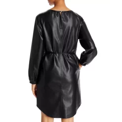 Best deal 😍 BOSS Dejala Belted Faux Leather 👗 Dress Black 🔔 -BOSS Hugo Boss Shop unnamed file 1242