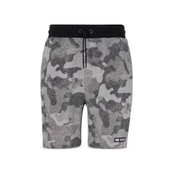 Cheapest π― BOSS NBA Slam_Camo_NBA 102443 Cotton Printed Regular Fit Drawstring Shorts Open Green π€©