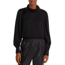 Discount 💯 BOSS Ivinta Shirred Top Black ✨