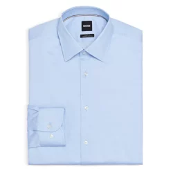 Top 10 🛒 BOSS Kent Sharp Fit 👗 Dress 👚 Shirt Light Pastel Pink 🔔