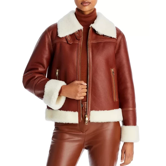 Coupon 𧨠BOSS Shearling Trim Leather Jacket Medium Brown βοΈ 1 Coupon 𧨠BOSS Shearling Trim Leather Jacket Medium Brown βοΈ
