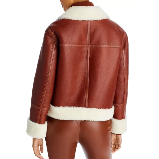 Coupon 𧨠BOSS Shearling Trim Leather Jacket Medium Brown βοΈ 2 Coupon 𧨠BOSS Shearling Trim Leather Jacket Medium Brown βοΈ - Image 2