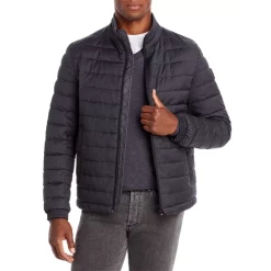 Cheap 🥰 BOSS Chorus Quilted Jacket Dark Grey ⭐