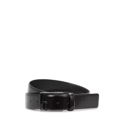 Coupon 😉 BOSS Hugo Boss Men's Garney_Sz35 Leather Belt Black 🥰