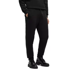 Best reviews of 😉 HUGO Dumquat 10240221 01 Cotton Tonal Side Stripe Relaxed Fit Sweatpants Black 🧨