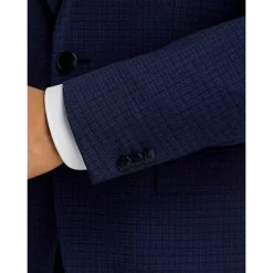 Brand new 🔔 HUGO Arti Extra Slim Fit Tonal Check Suit Jacket Dark Blue ⭐ -BOSS Hugo Boss Shop unnamed file 136