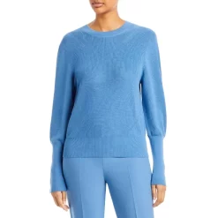 Deals π BOSS Wool Fatuma Rib Knit Sweater Mountain Blue βοΈ