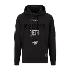 Best Pirce 👍 BOSS Brooklyn Nets 🏀 Basketball Graphic Hoodie Black 🥰