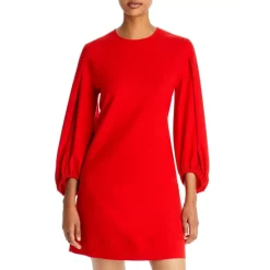 Brand new 👍 BOSS Dageta Balloon Sleeve 👗 Dress Burnt Red 🔥