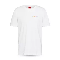 Wholesale 🎉 HUGO Dain Regular Fit Short Sleeve Logo Tee White 😉