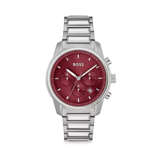 Discount β¨ BOSS Hugo Boss Trace Chronograph, 44mm Red/silver π 1 Discount β¨ BOSS Hugo Boss Trace Chronograph, 44mm Red/silver π