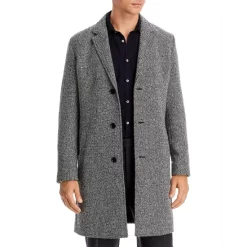 Cheap 🎁 HUGO Malte 🧥 Coat Charcoal 👍