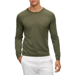 Brand new 🛒 BOSS Leno-P Slim Fit Wool Crewneck Sweater Black 👏