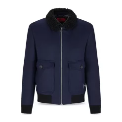 Wholesale 🌟 HUGO Bavi Aviator Jacket Dark Blue 👏 -BOSS Hugo Boss Shop unnamed file 19