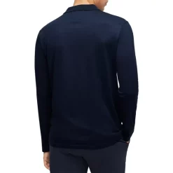 New 🥰 BOSS T-Parker 38 Slim Fit Long Sleeve Polo Dark Blue 🛒 -BOSS Hugo Boss Shop unnamed file 206