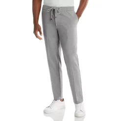 Best deal ❤️ BOSS Banks Slim Fit Tapered Drawstring Pants Silver 🥰