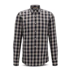 Best deal 🤩 BOSS Hal Kent Check Regular Fit Button Down 👚 Shirt Medium Beige 👏 -BOSS Hugo Boss Shop unnamed file 282