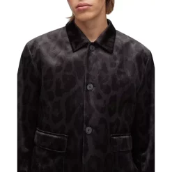 Best deal ⭐ HUGO Hayson Leopard Print Jacket Black 👍 -BOSS Hugo Boss Shop unnamed file 288