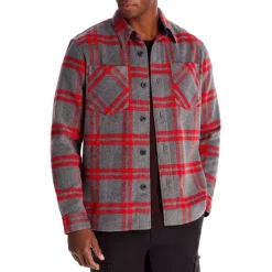 Hot Sale 🎉 HUGO Emeni Glen Plaid Overshirt Open Pink ⭐