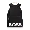 New 🌟 BOSS Hugo Boss Catch Logo 🎒 Backpack Black 🎁