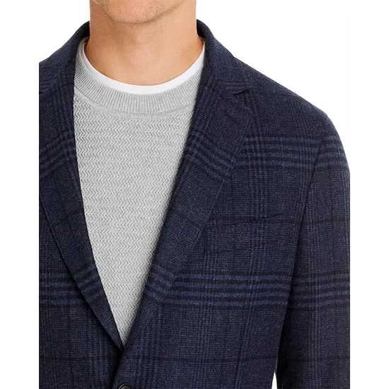 New π BOSS C-Hanry Plaid Tech Flannel Slim Fit Sport π§₯ Coat Dark Blue π 4 New π BOSS C-Hanry Plaid Tech Flannel Slim Fit Sport π§₯ Coat Dark Blue π - Image 4