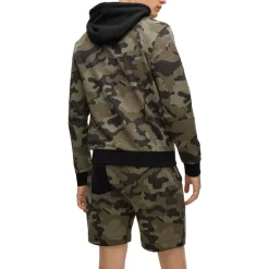 Buy 👏 BOSS NBA W Camo NBA 10244369 Cotton Regular Fit Logo Graphic Hoodie Open Green 🧨 -BOSS Hugo Boss Shop unnamed file 410
