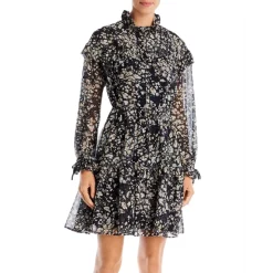 Outlet π₯° BOSS Denada Ruffled π Dress Black Fantasy π