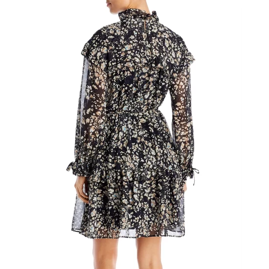 Outlet π₯° BOSS Denada Ruffled π Dress Black Fantasy π 2 Outlet π₯° BOSS Denada Ruffled π Dress Black Fantasy π - Image 2