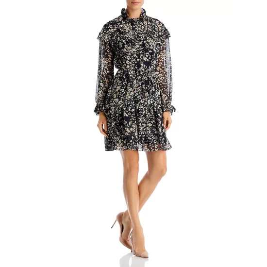 Outlet π₯° BOSS Denada Ruffled π Dress Black Fantasy π 3 Outlet π₯° BOSS Denada Ruffled π Dress Black Fantasy π - Image 3