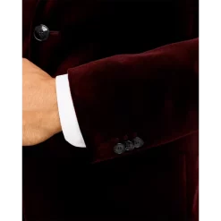 Coupon 🛒 HUGO Arti Velvet Extra Slim Fit Jacket Dark Red ✔️ -BOSS Hugo Boss Shop unnamed file 45