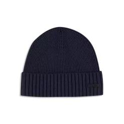 Wholesale 🎉 BOSS Hugo Boss Wool Knit Beanie Dark Blue 😍
