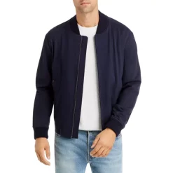 Best deal 👏 BOSS Performance Jersey Slim Fit Bomber Jacket" Navy ⌛