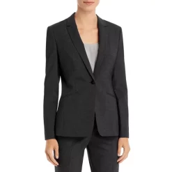 New ❤️ BOSS Jabina Fundamental Blazer Charcoal ⭐