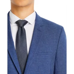 Best Pirce 🧨 HUGO Arti & Hesten Tonal Micro Check Extra Slim Fit Suit Separates Turquoise/aqua 😀 -BOSS Hugo Boss Shop unnamed file 527