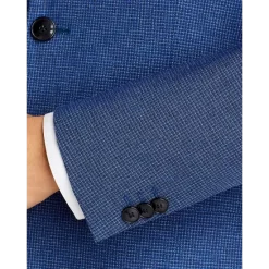 Best Pirce 🧨 HUGO Arti & Hesten Tonal Micro Check Extra Slim Fit Suit Separates Turquoise/aqua 😀 -BOSS Hugo Boss Shop unnamed file 528