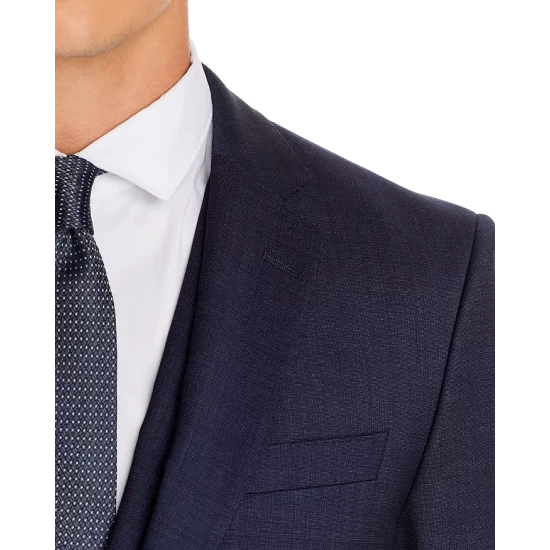 Best Sale β€οΈ BOSS H-Huge Melange Solid Slim Fit 3-Piece Suit Navy π 3 Best Sale β€οΈ BOSS H-Huge Melange Solid Slim Fit 3-Piece Suit Navy π - Image 3