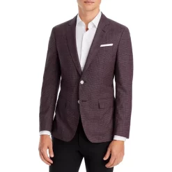 Best Sale π BOSS Hutson Slim Fit Blazer Burgundy π