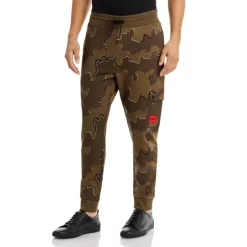 Discount π HUGO Dromwell Cotton Camouflage Regular Fit Cargo Joggers π