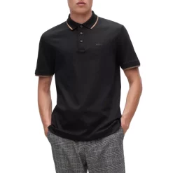 Discount π BOSS Parlay Regular Fit Polo Black π