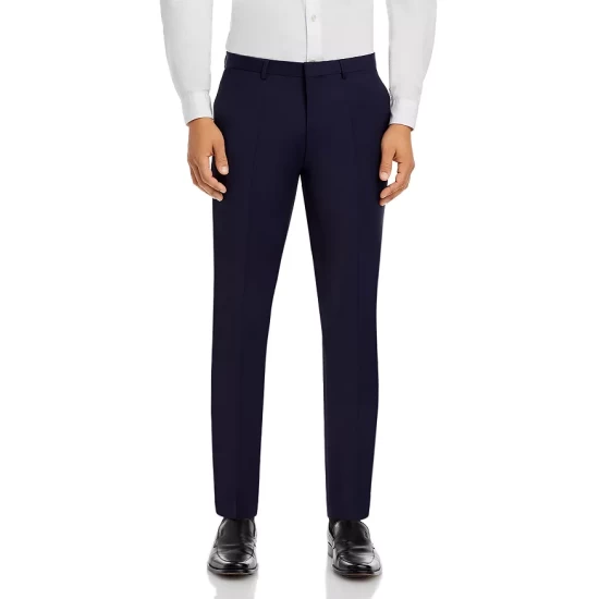 Hot Sale π HUGO BOSS Hesten Stretch Wool Extra Slim Fit Suit Pants Navy π 4 Hot Sale π HUGO BOSS Hesten Stretch Wool Extra Slim Fit Suit Pants Navy π - Image 4