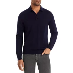 Best Sale 🤩 BOSS Lancione Long Sleeve Polo 👚 Shirt Dark Blue ✔️ -BOSS Hugo Boss Shop unnamed file 66
